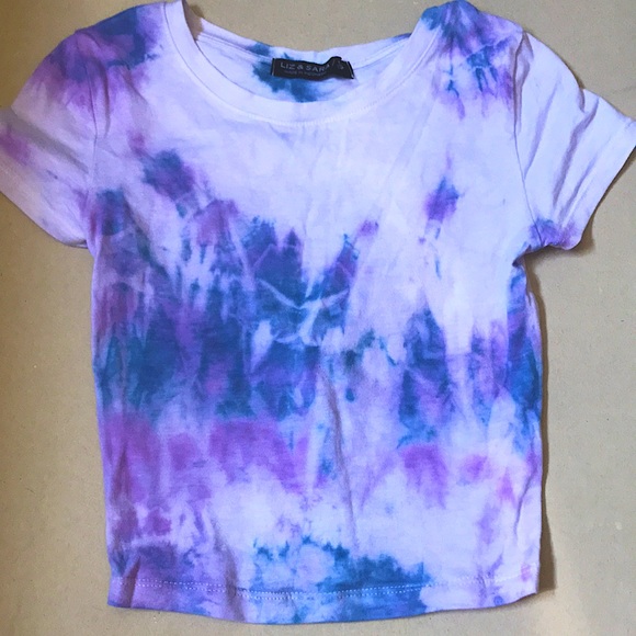 Cute Tie Dyed Crop Top - Picture 1 of 1